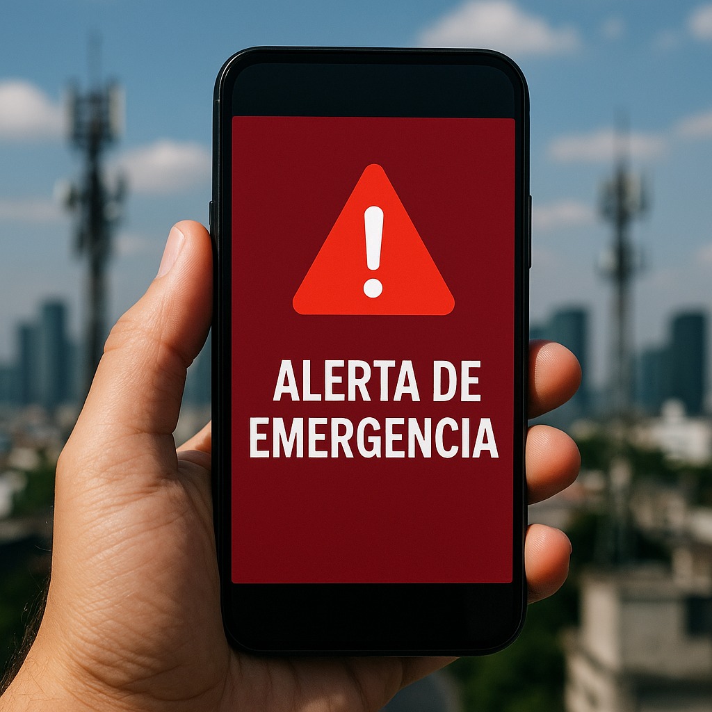 Se activa alerta en teléfonos celulares durante el Simulacro Nacional