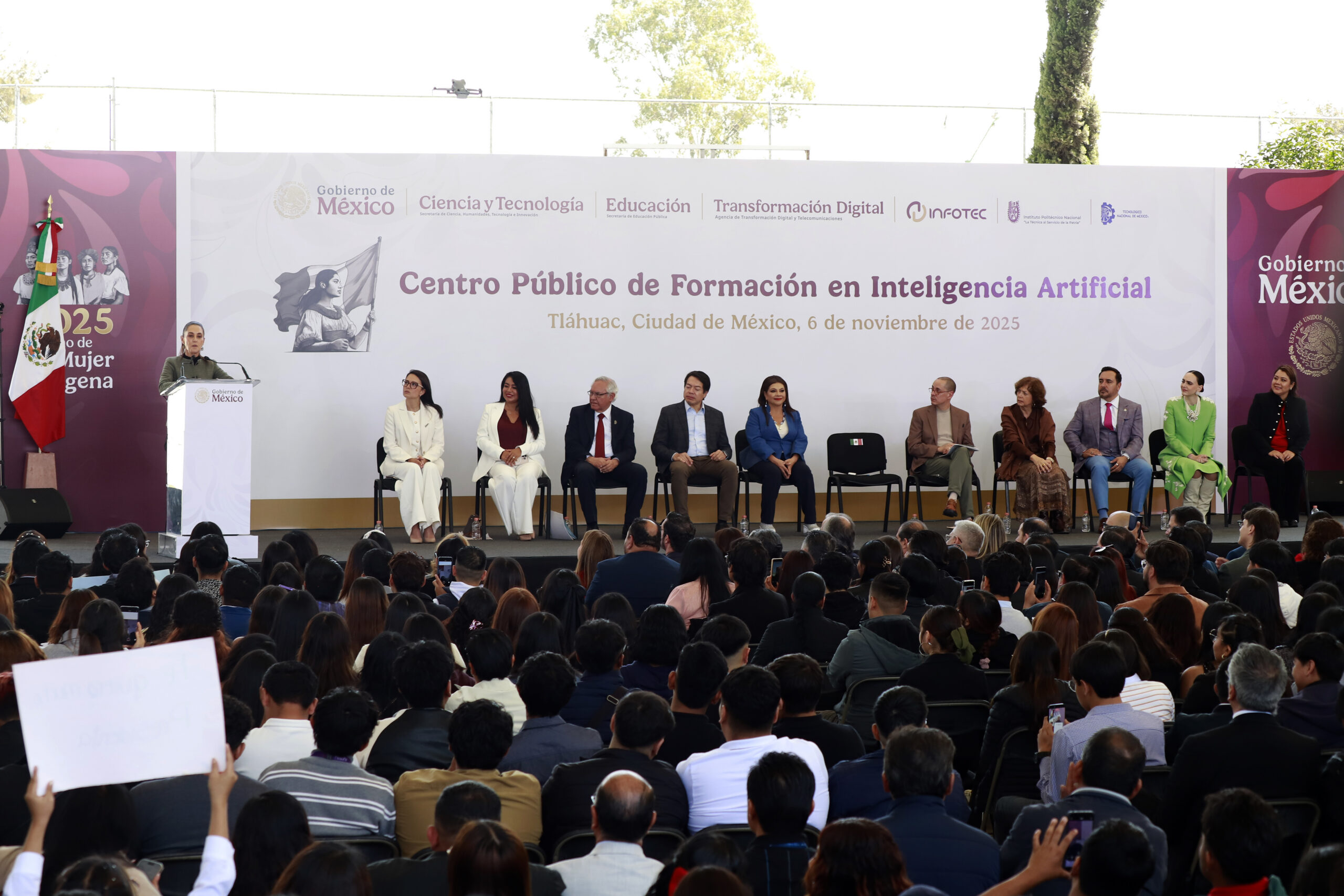 Presidenta Claudia Sheinbaum encabeza presentación del nuevo Centro Público de Formación en Inteligencia Artificial