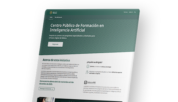 Centro público de formación en inteligencia artificial.