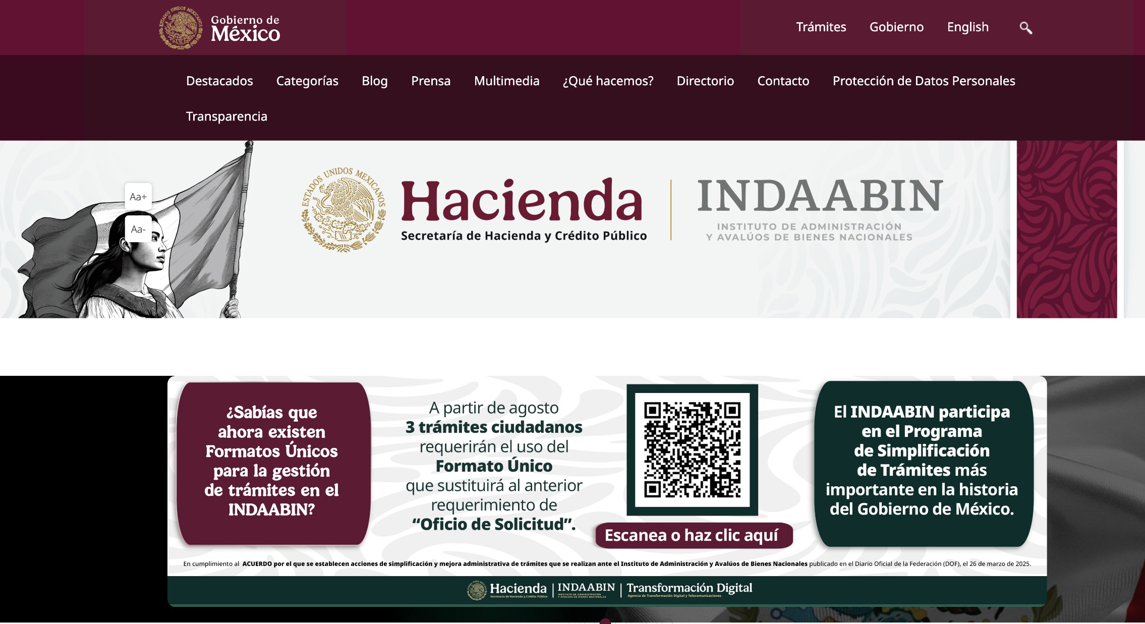 Impulsan INDAABIN y ATDT simplificación administrativa de trámites y servicios