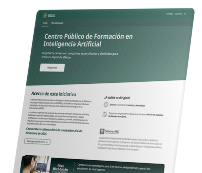 Centro público de formación en inteligencia artificial.